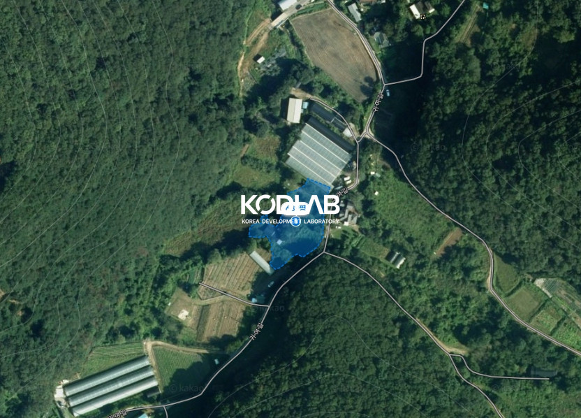 경기 광주시 남종면 귀여리 현황도로가 있는 토지, 토목O, 비닐하우스와 상수도, 지하수 모두 있는 토지 매매 매물번호 10831 사진 2