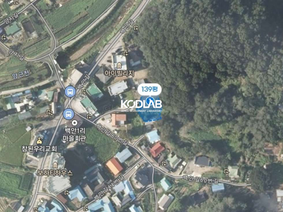 경기 양평군 양평읍 백안리 백안리 소형평수 토지, 주변 빌라와 단독주택 상가등이 혼재한 지역 매매 매물번호 10873 사진 2