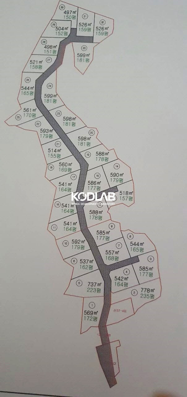 경기 양평군 지평면 무왕리 지평면 가분할도 나와있는 토목공사 완료된 토지, 통매매 매매 매물번호 10880 사진 31