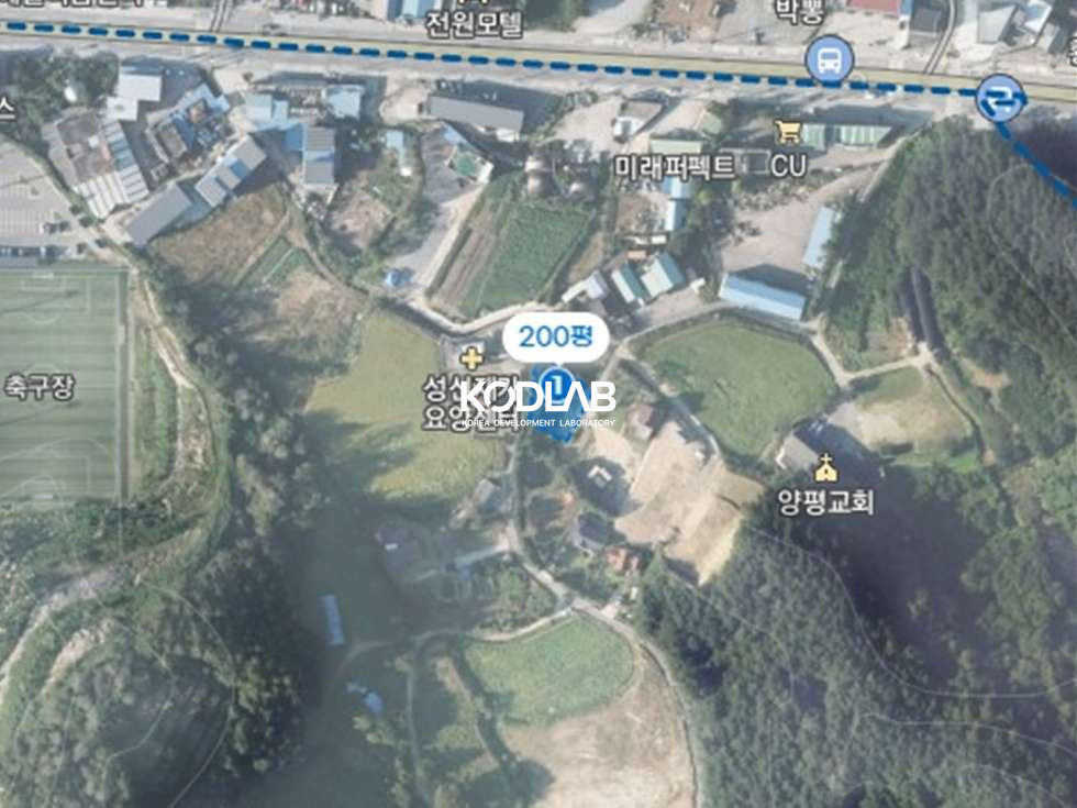 경기 양평군 양평읍 도곡리 밭으로 이용중인 지방도와 인접한 토지 매매 매물번호 11283 사진 2