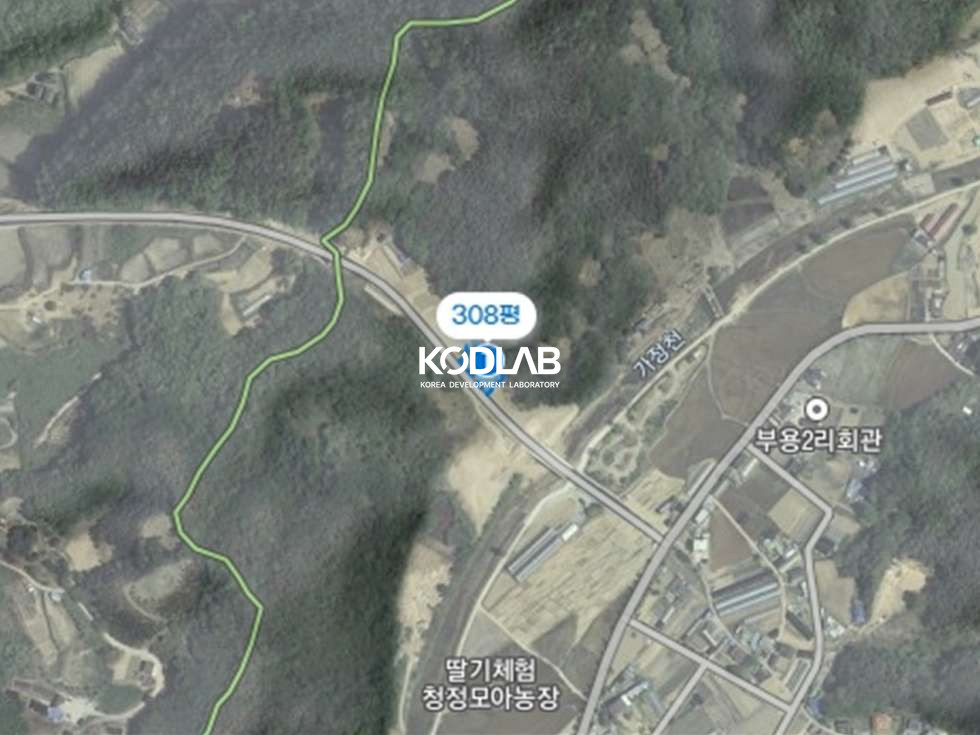 경기 양평군 양서면 부용리 양서면 부용리 평당 100만원 2차선 도로 접한 토지 매매 매물번호 11750 사진 2