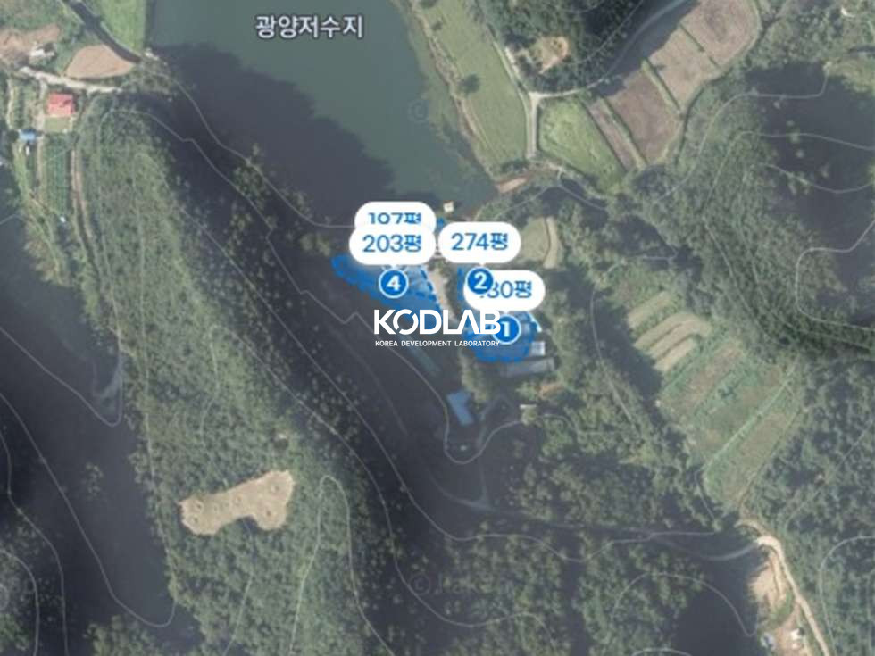 경기 양평군 지평면 옥현리 저수지 인접한 야외수영장 있는 현 펜션건물, 깨끗하게 관리되고 있는 위치 매매 매물번호 11453 사진 15