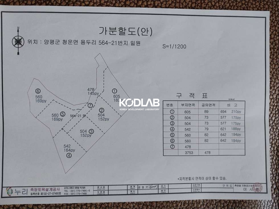 경기 양평군 청운면 용두리 전망좋은 청운면 토지 평당 70만원의 전원주택지 매매 매물번호 11412 사진 20