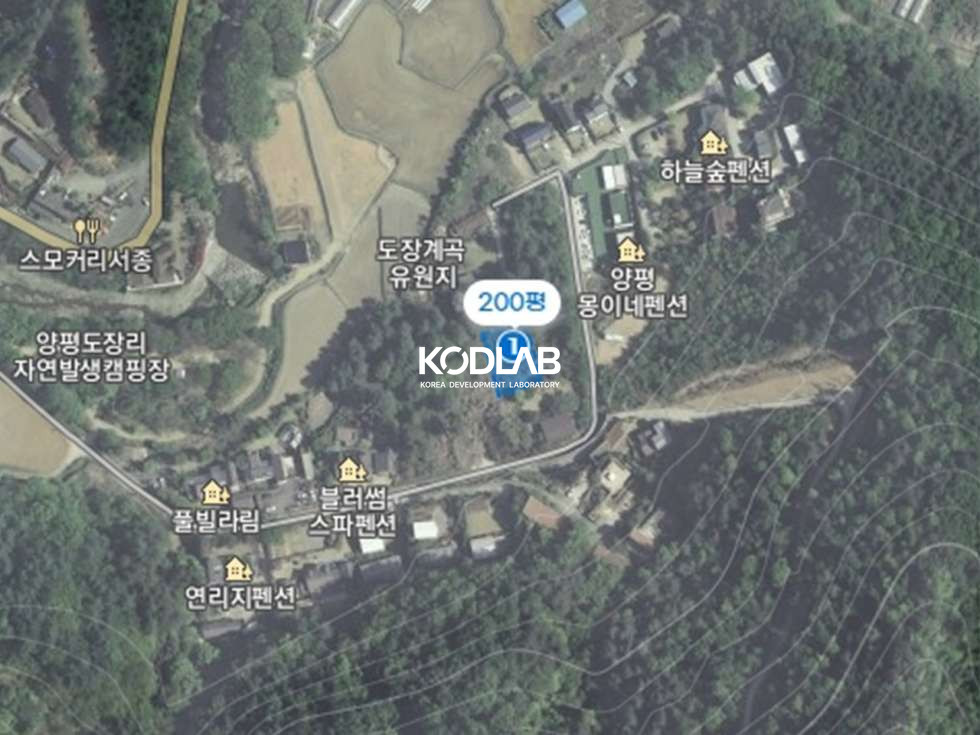 경기 양평군 서종면 도장리 토목시공 되어있는 서종면 평당 104만원 토지 매매 매물번호 11386 사진 2