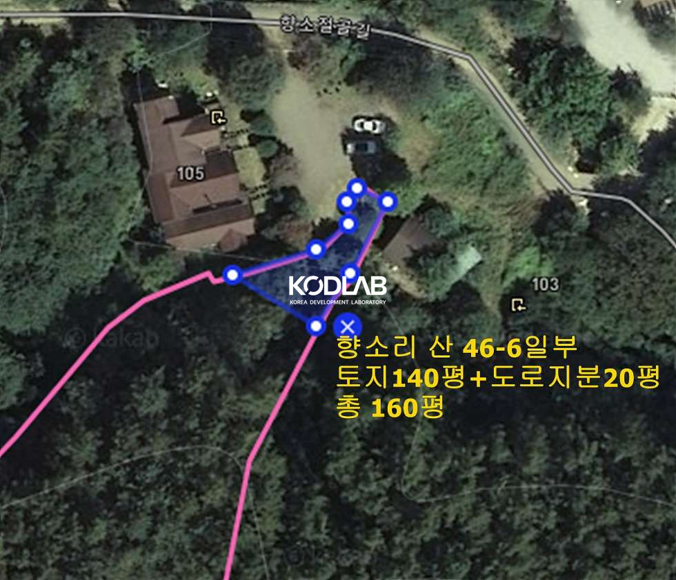 경기 양평군 단월면 향소리 2단 텃밭 단월면 물흐르는 소리가 나는 숲속 전원주택지 매매 매물번호 10526 사진 2