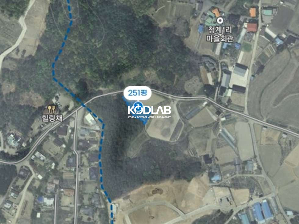 경기 양평군 양서면 청계리 토목되있고 허가 받아져 있는 양서면 청계리 토지 매매 매물번호 11017 사진 2